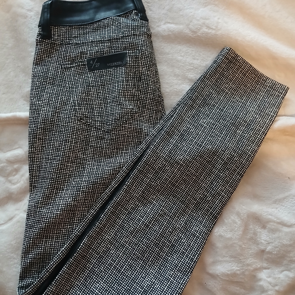 Liverpool Jeans Company Black and White Skinny Pants